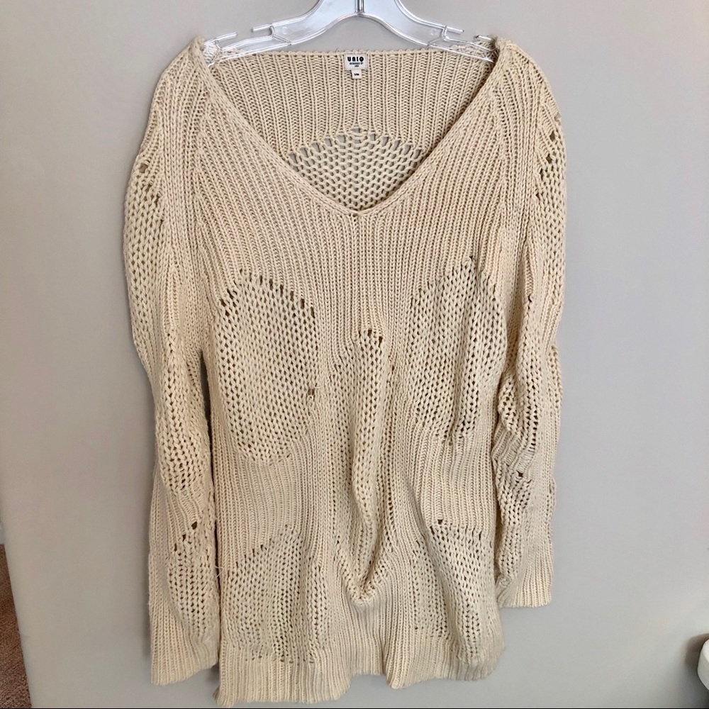 UNIQ - Cream Knit Sweater - NWOT